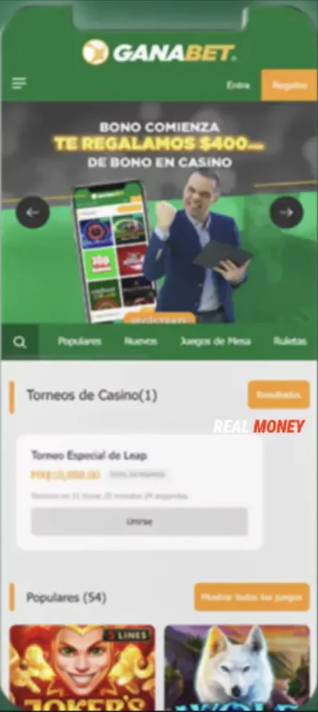 Aplicación de casino GanaBet
